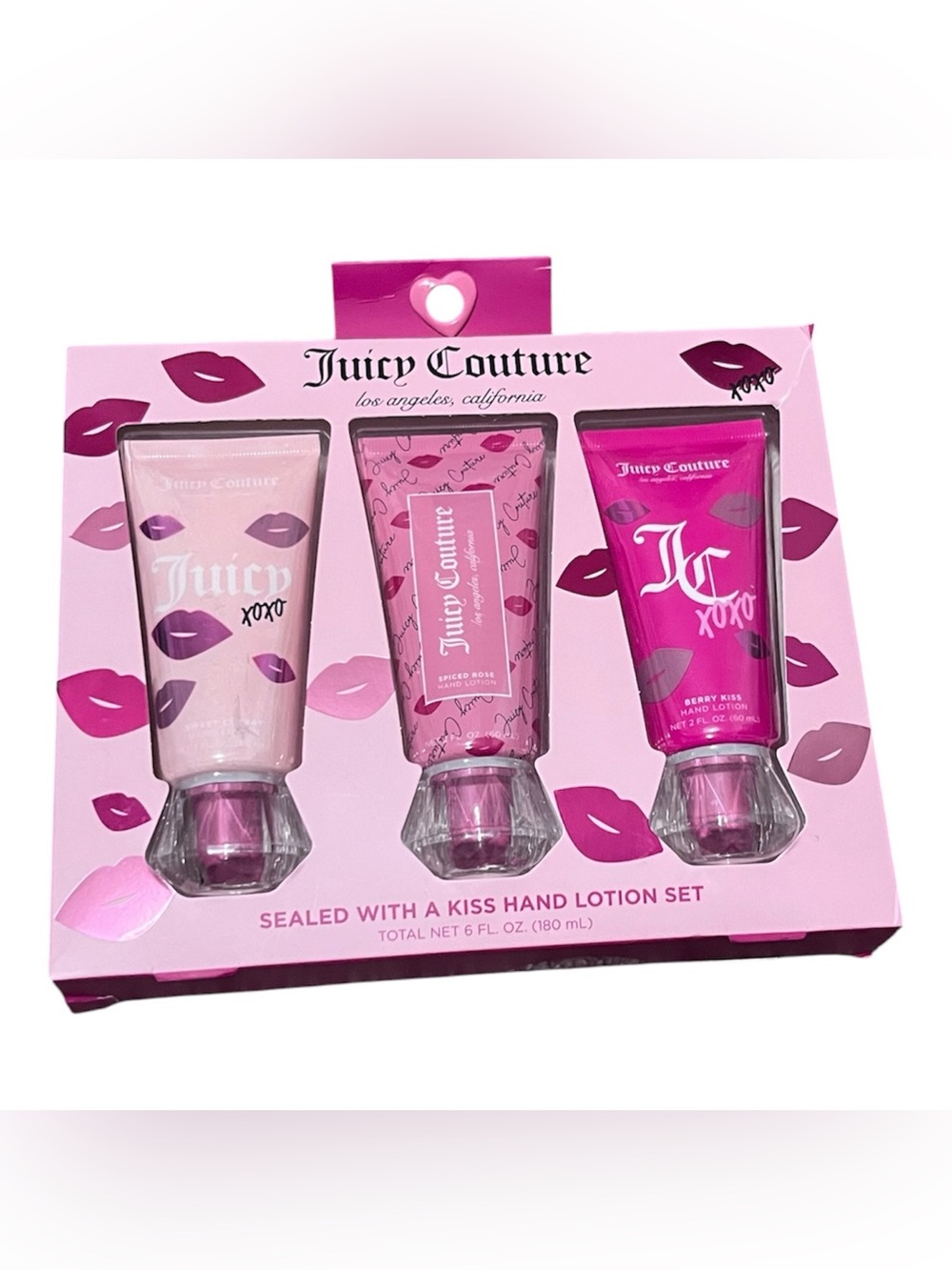 Juicy Couture Sealed With a Kiss 3-Piece Hand Lotion Set – NWT